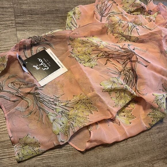 Echo Design Floral Toile Silk Scarf (Shell) Scarves - Picture 3 of 3